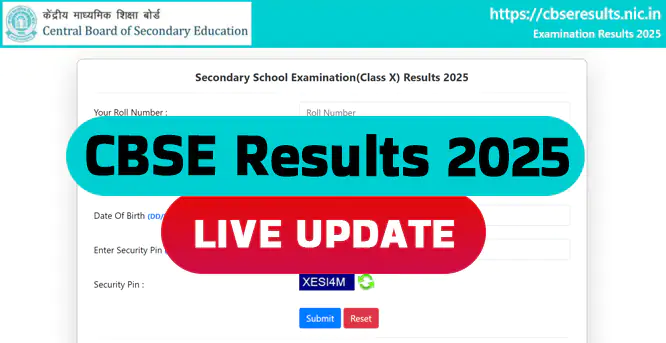 results.cbse.nic.in CBSE Board Result 2025